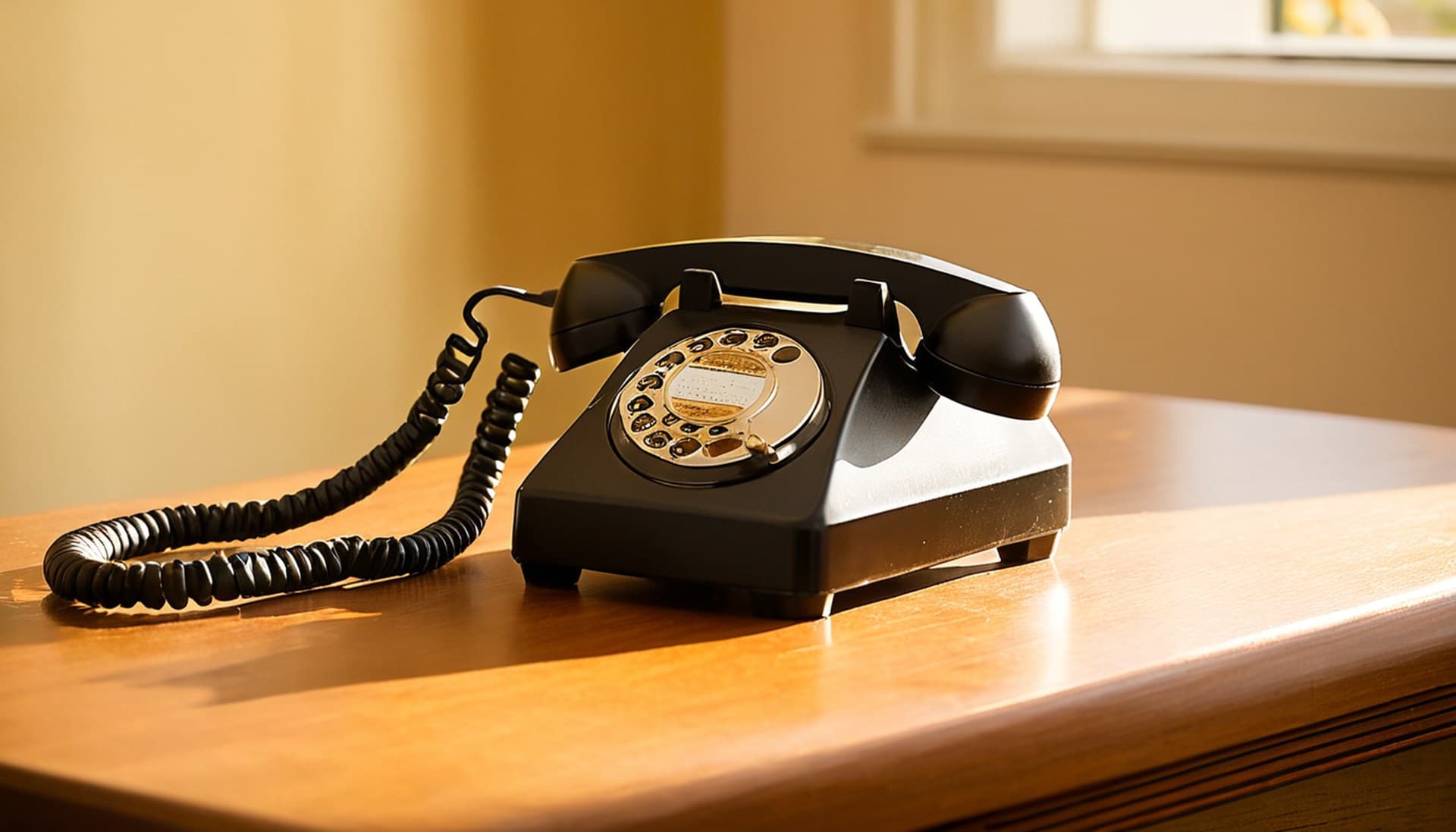 Fixing a Google Ads call asset disapproved for an unverified phone number A black rotary desk telephone on a wooden desk in warm afternoon light, representing a Google Ads call asset disapproved for an unverified phone number