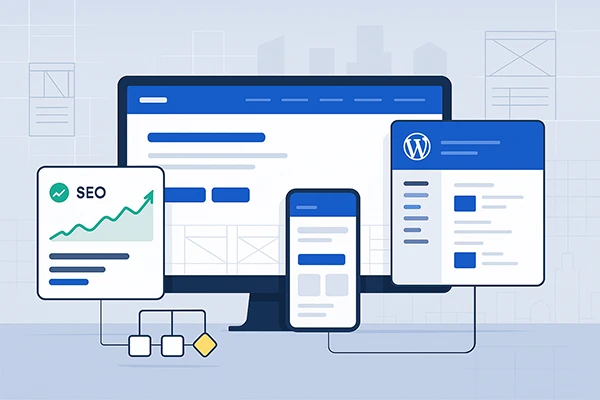 Modern website design and development process at Vixi Agency Dallas